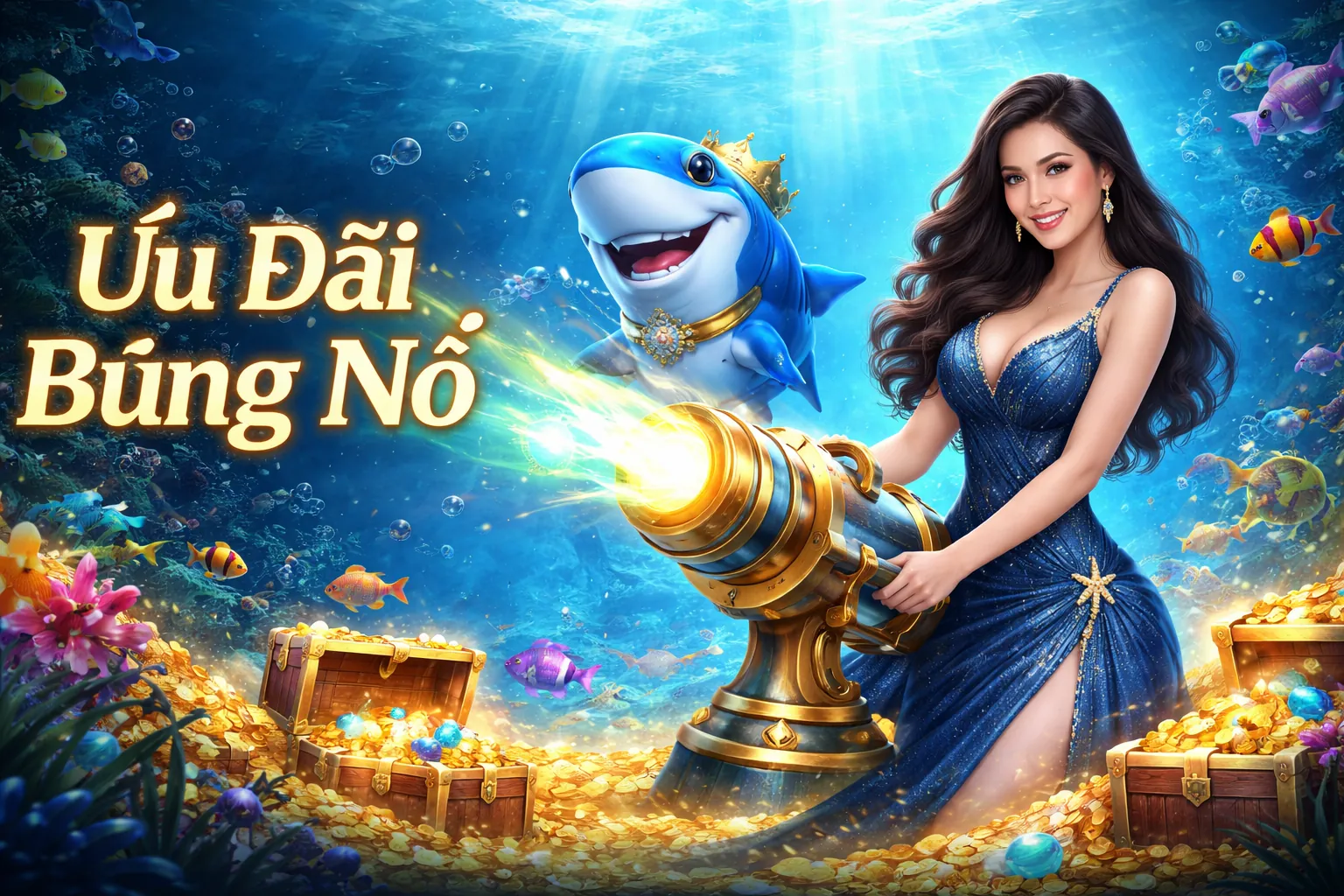 Giao diện game bắn cá sống động tại gacam67 code